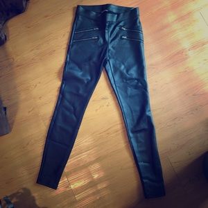 Express leather pants